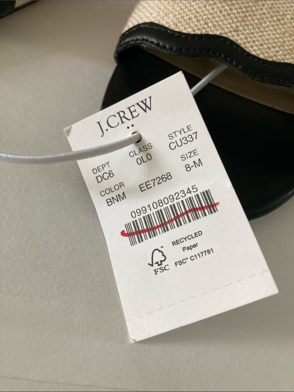 JCrew Factory scalloped slide sandals - Picture 2 of 6